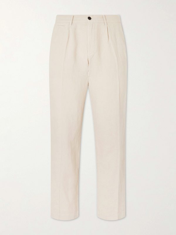 Straight-Leg Linen Trousers Straight-Leg Linen Trousers