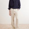 Straight-Leg Linen Trousers - OU Straight-Leg Linen Trousers - OU