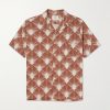 Feathers Printed Linen and Cotton-Blend Shirt Feathers Printed Linen and Cotton-Blend Shirt