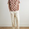 Feathers Printed Linen and Cotton-Blend Shirt - OU Feathers Printed Linen and Cotton-Blend Shirt - OU
