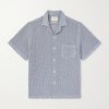 Agora Camp-Collar Cotton-Blend Shirt Agora Camp-Collar Cotton-Blend Shirt