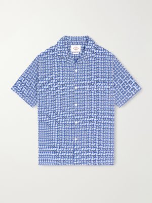 Soul Convertible-Collar Printed Cotton Shirt Soul Convertible-Collar Printed Cotton Shirt