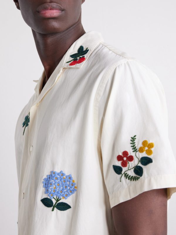 Embroidered Organic Cotton Shirt - CU Embroidered Organic Cotton Shirt - CU
