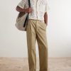 Camp-Collar Crocheted Cotton-Blend Shirt - OU Camp-Collar Crocheted Cotton-Blend Shirt - OU