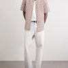 Convertible-Collar Printed Silk and Linen-Blend Shirt - OU