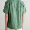 Camp-Collar Linen Shirt - BK Camp-Collar Linen Shirt - BK