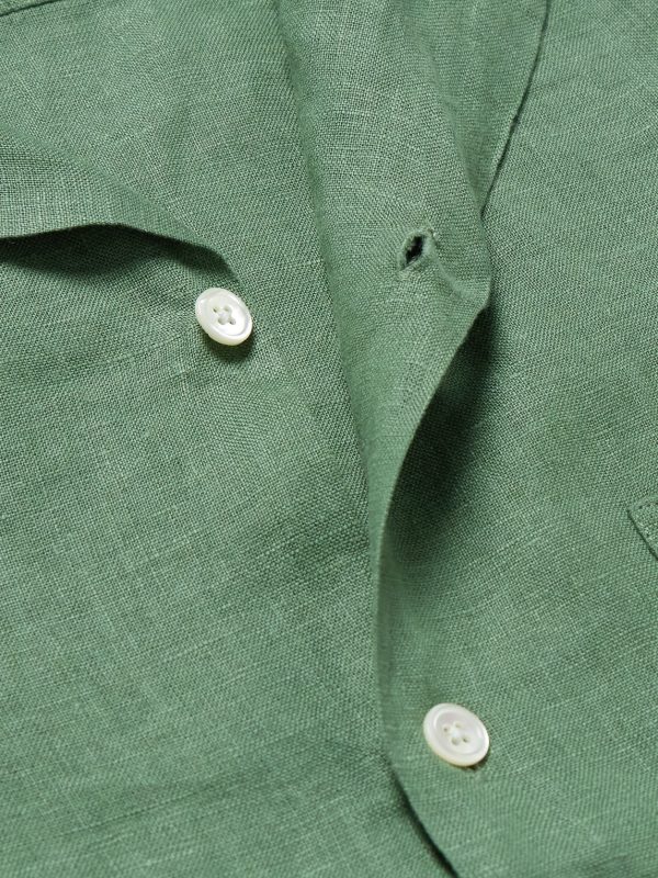 Camp-Collar Linen Shirt - CU Camp-Collar Linen Shirt - CU