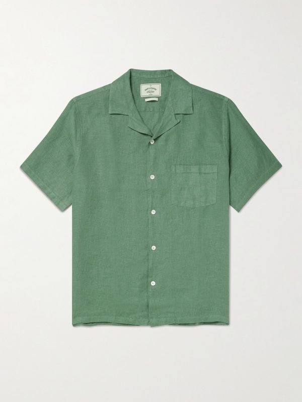 Camp-Collar Linen Shirt Camp-Collar Linen Shirt
