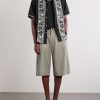 Convertible-Collar Embroidered Cotton Shirt - OU Convertible-Collar Embroidered Cotton Shirt - OU