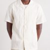 Duke Convertible-Collar Embroidered Cotton-Blend Shirt - FR Duke Convertible-Collar Embroidered Cotton-Blend Shirt - FR