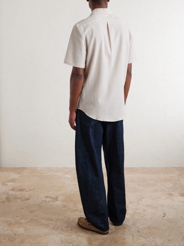 Theme Textured Cotton-Blend Shirt - BK