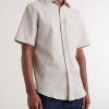Theme Textured Cotton-Blend Shirt - FR