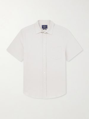 Theme Textured Cotton-Blend Shirt