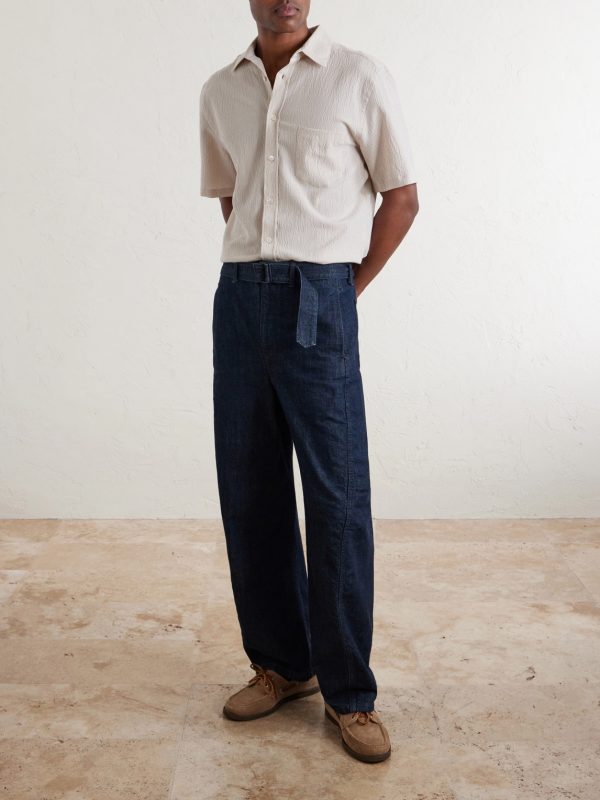 Theme Textured Cotton-Blend Shirt - OU