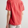 Convertible-Collar Embroidered Cotton Shirt - BK Convertible-Collar Embroidered Cotton Shirt - BK