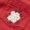 Convertible-Collar Embroidered Cotton Shirt - CU Convertible-Collar Embroidered Cotton Shirt - CU