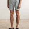 Atlantico Straight-Leg Striped Cotton-Seersucker Shorts - FR Atlantico Straight-Leg Striped Cotton-Seersucker Shorts - FR