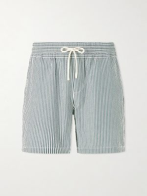 Atlantico Straight-Leg Striped Cotton-Seersucker Shorts Atlantico Straight-Leg Striped Cotton-Seersucker Shorts