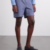Abstract Tile Straight-Leg Cotton Shorts - FR