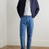 Belavista Button-Down Collar Pinstriped Cotton Oxford Shirt - OU