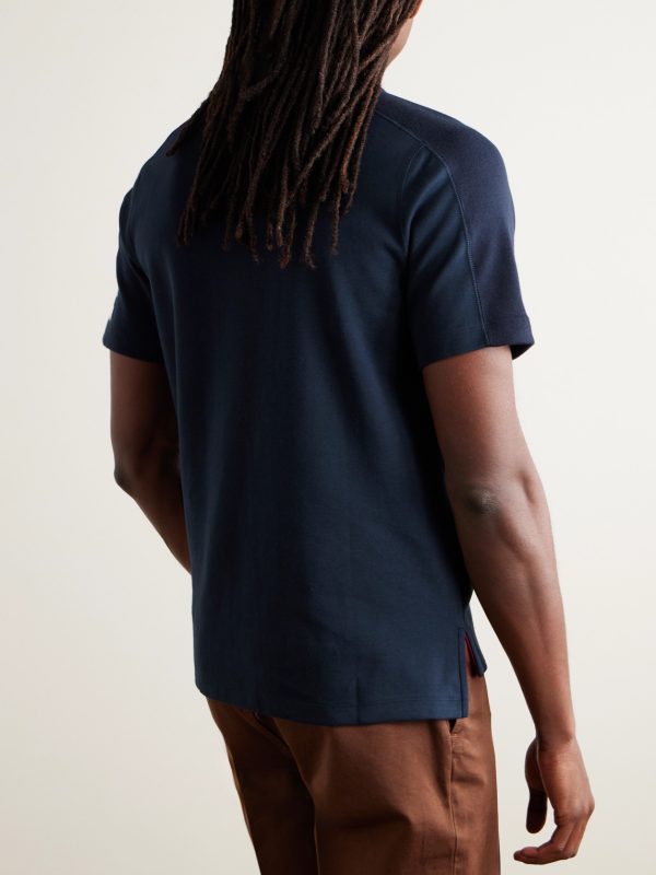Striped Cotton-Jersey T-Shirt - BK