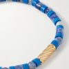 14-Karat Gold Sodalite Beaded Bracelet - CU 14-Karat Gold Sodalite Beaded Bracelet - CU