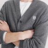 Logo-Embroidered Wool-Blend Cardigan - CU Logo-Embroidered Wool-Blend Cardigan - CU