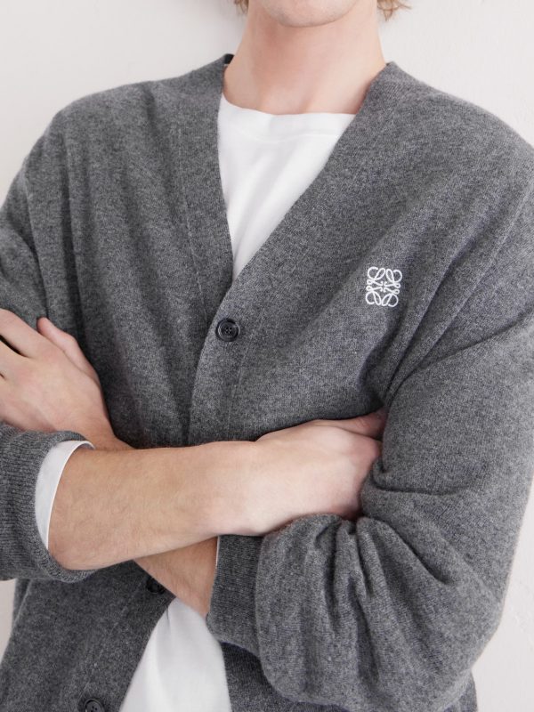Logo-Embroidered Wool-Blend Cardigan - CU Logo-Embroidered Wool-Blend Cardigan - CU