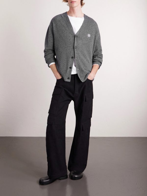 Logo-Embroidered Wool-Blend Cardigan - OU Logo-Embroidered Wool-Blend Cardigan - OU