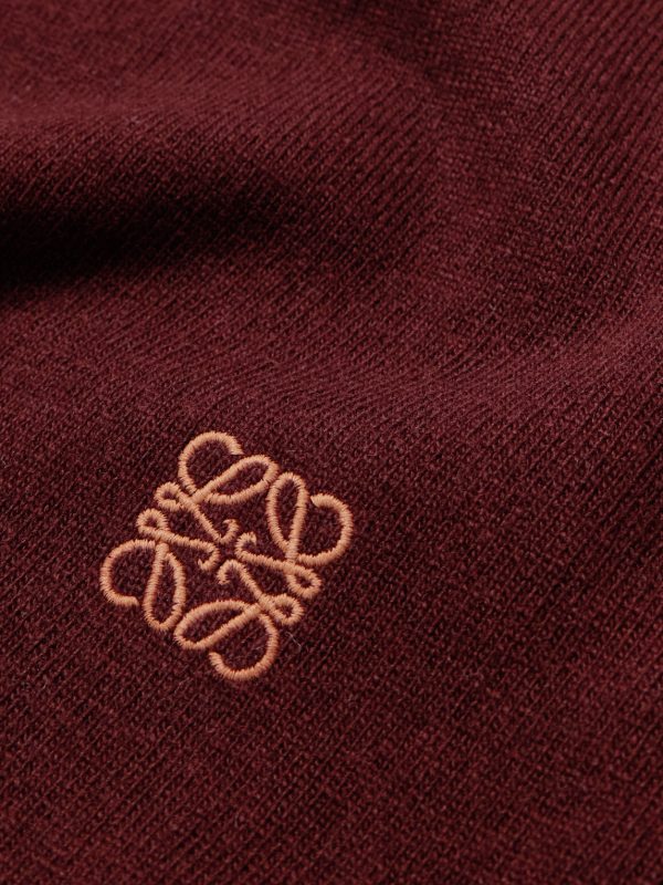 Anagram Embroidered Wool-Blend Sweater - CU Anagram Embroidered Wool-Blend Sweater - CU
