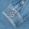 Anagram Logo-Embroidered Denim Overshirt - E1
