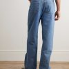 Anagram Wide-Leg Logo-Embroidered Jeans - BK Anagram Wide-Leg Logo-Embroidered Jeans - BK