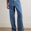 Anagram Wide-Leg Logo-Embroidered Jeans - FR Anagram Wide-Leg Logo-Embroidered Jeans - FR