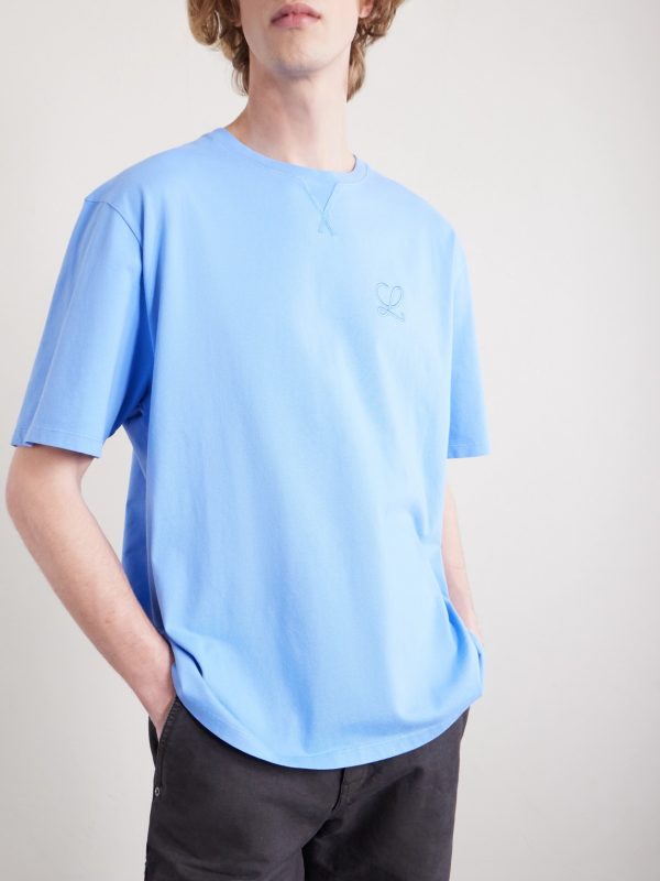 Logo-Embroidered Cotton-Jersey T-Shirt - FR Logo-Embroidered Cotton-Jersey T-Shirt - FR