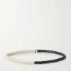 14-Karat Gold, Diamond and Stone Beaded Bracelet - BK