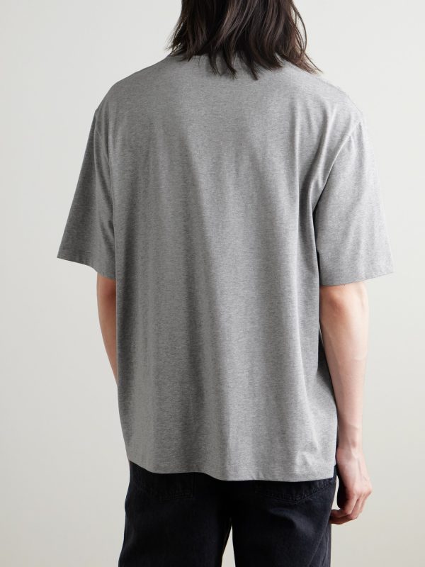 Logo-Embroidered Cotton-Jersey T-Shirt - BK