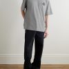 Logo-Embroidered Cotton-Jersey T-Shirt - OU
