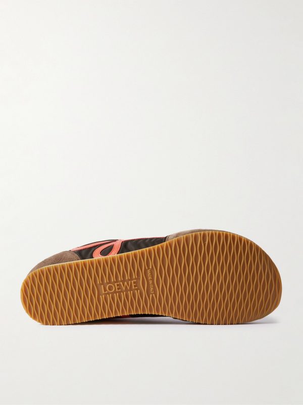 Ballet Runner 2.0 Logo-Appliquéd Shell, Suede and Leather Sneakers - E1 Ballet Runner 2.0 Logo-Appliquéd Shell, Suede and Leather Sneakers - E1