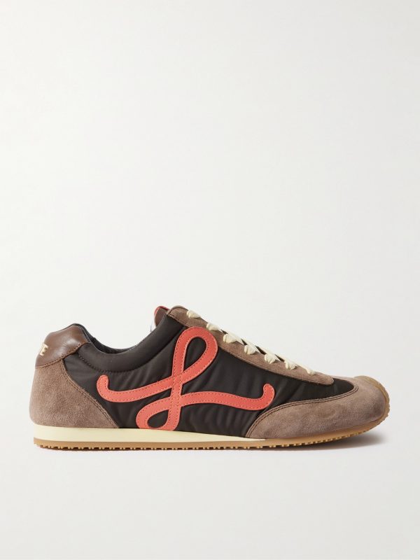 Ballet Runner 2.0 Logo-Appliquéd Shell, Suede and Leather Sneakers Ballet Runner 2.0 Logo-Appliquéd Shell, Suede and Leather Sneakers
