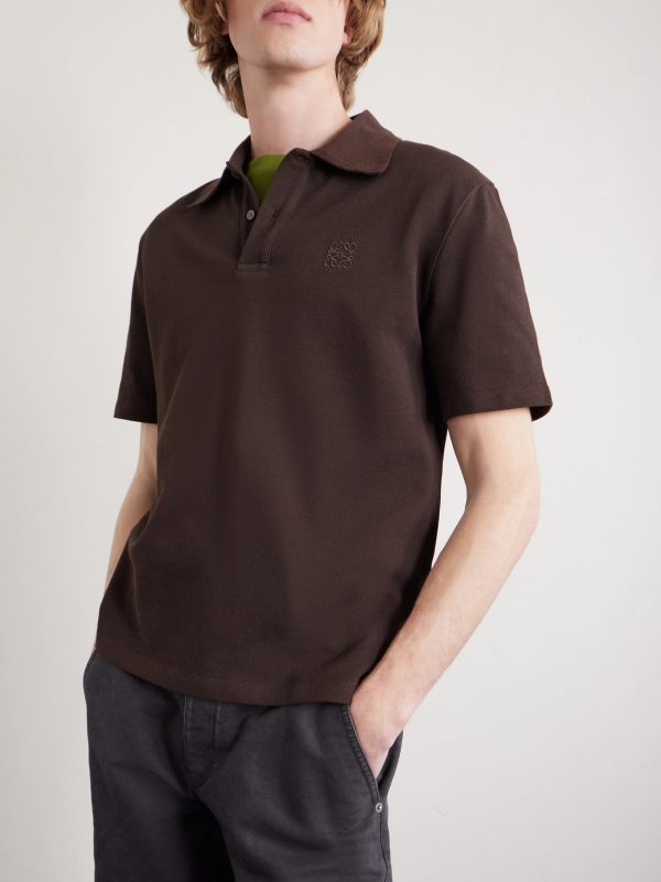 Slim-Fit Logo-Embroidered Cotton-Piqué Polo Shirt - FR