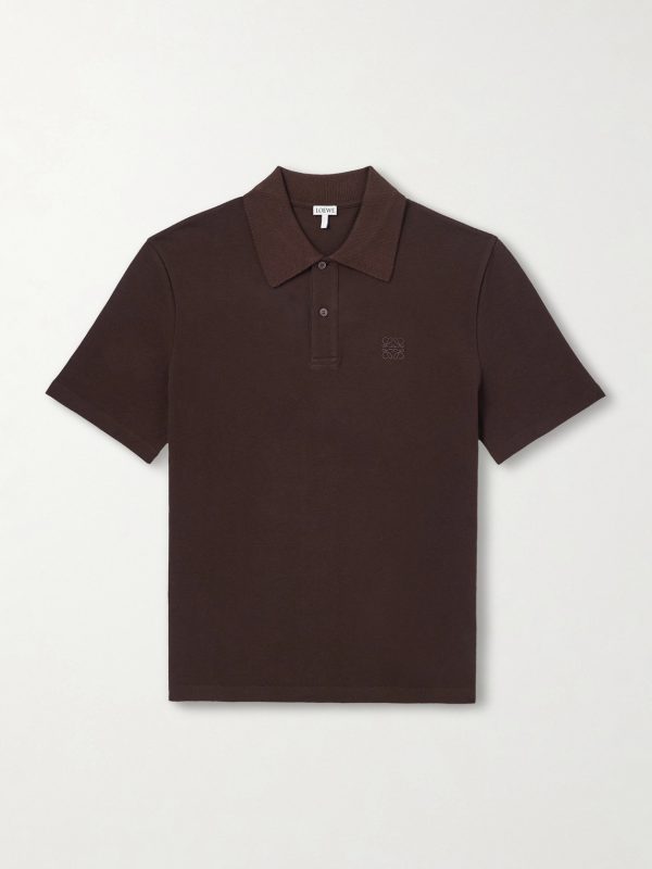 Slim-Fit Logo-Embroidered Cotton-Piqué Polo Shirt