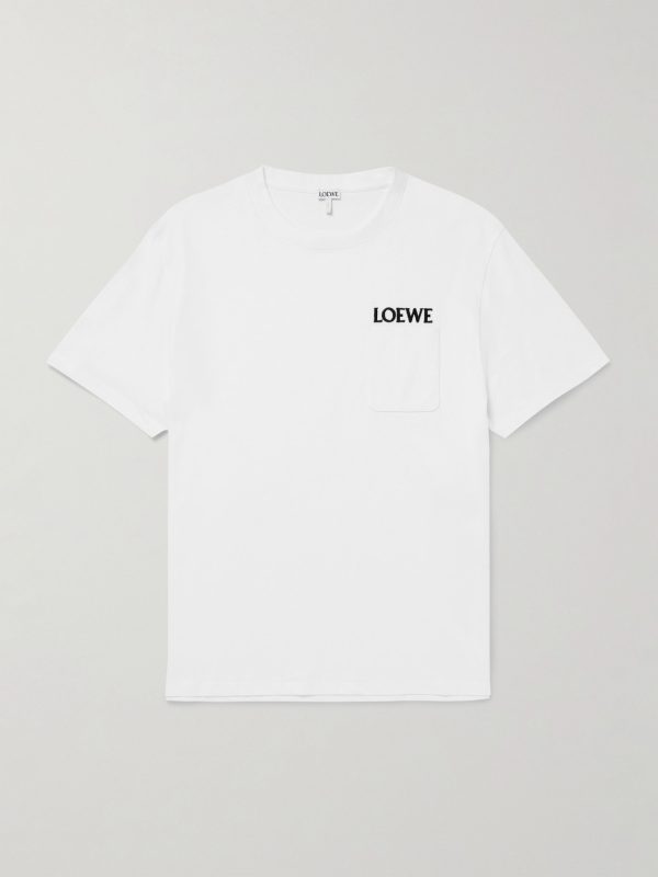 Logo-Embroidered Cotton-Blend Jersey T-Shirt Logo-Embroidered Cotton-Blend Jersey T-Shirt