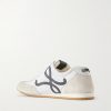 Ballet Runner 2.0 Logo-Appliquéd Shell, Suede and Leather Sneakers - BK