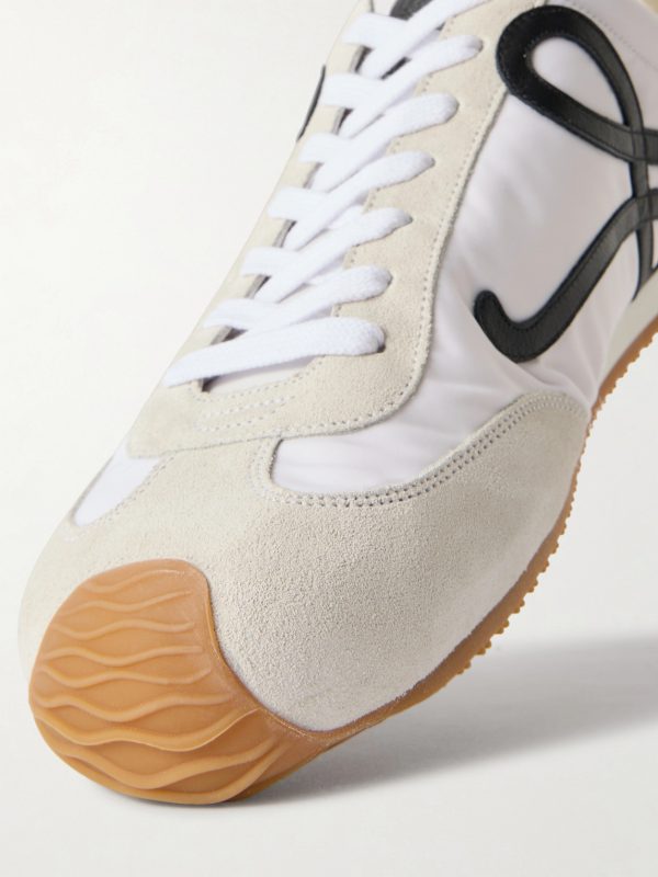 Ballet Runner 2.0 Logo-Appliquéd Shell, Suede and Leather Sneakers - CU