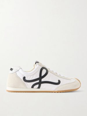 Ballet Runner 2.0 Logo-Appliquéd Shell, Suede and Leather Sneakers Ballet Runner 2.0 Logo-Appliquéd Shell, Suede and Leather Sneakers