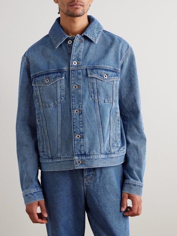 Anagram Embroidered Denim Jacket - FR