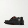 Campo Cracked-Leather Loafers - BK
