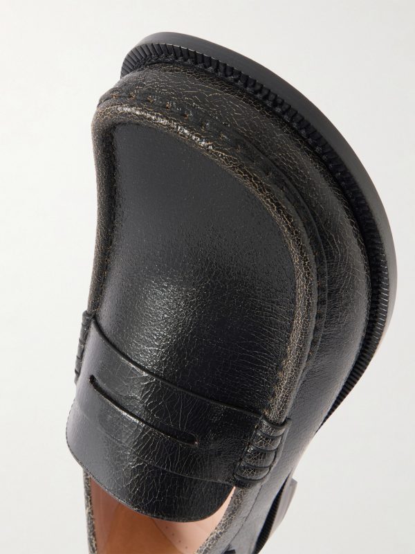 Campo Cracked-Leather Loafers - CU