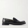 Campo Cracked-Leather Loafers