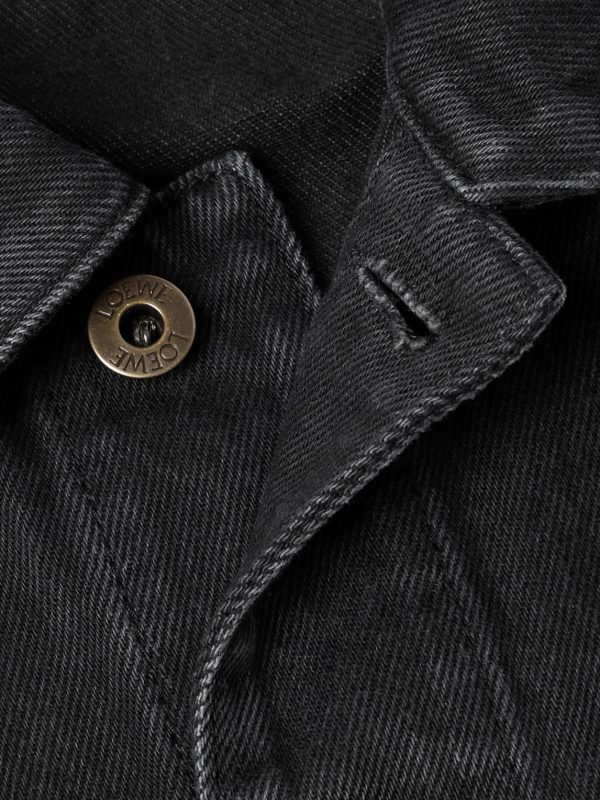 Anagram Logo-Appliquéd Denim Jacket - CU Anagram Logo-Appliquéd Denim Jacket - CU